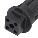 2 PCS Meat Grinder Screw Coupling Black Plastic Quick Installation Meat Grinder Screw Coupling Sleeve for Kenwood
