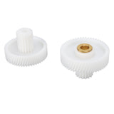 2pcs Meat Grinder Gear Plastic Work Efficiently Multifunctional High Compatibility Mincer Gear for Sausage Machine Chili Cooker - Top-Down View