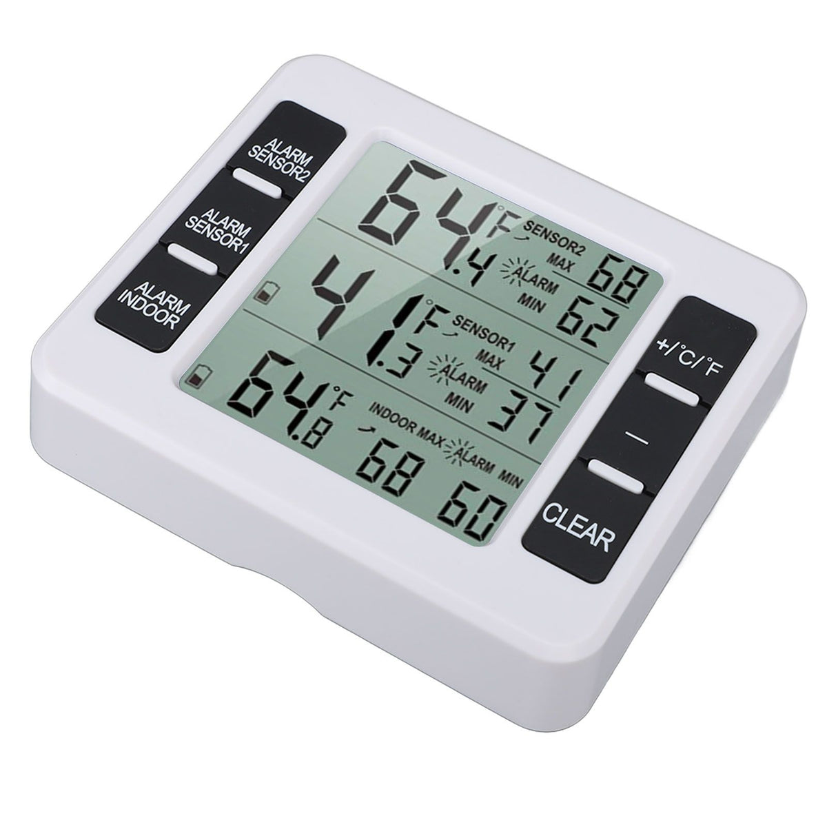 Indoor Outdoor Thermometer Digital Hygrometer Thermometer Wireless Temperature and Humidity Gauge Monitor with 2 Sensors