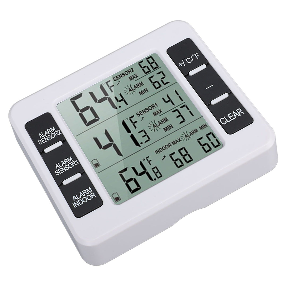 Indoor Outdoor Thermometer Digital Hygrometer Thermometer Wireless Temperature and Humidity Gauge Monitor with 2 Sensors