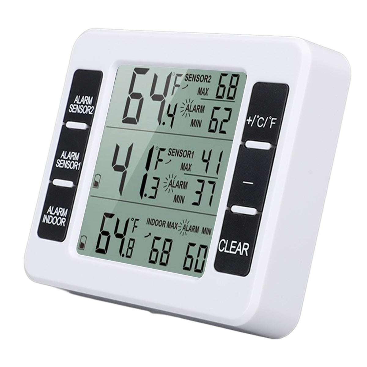 Indoor Outdoor Thermometer Digital Hygrometer Thermometer Wireless Temperature and Humidity Gauge Monitor with 2 Sensors