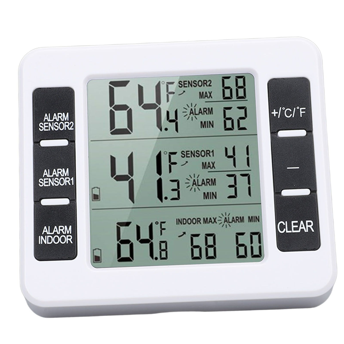 Indoor Outdoor Thermometer Digital Hygrometer Thermometer Wireless Temperature and Humidity Gauge Monitor with 2 Sensors
