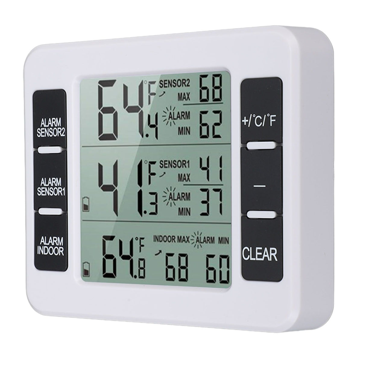 Indoor Outdoor Thermometer Digital Hygrometer Thermometer Wireless Temperature and Humidity Gauge Monitor with 2 Sensors