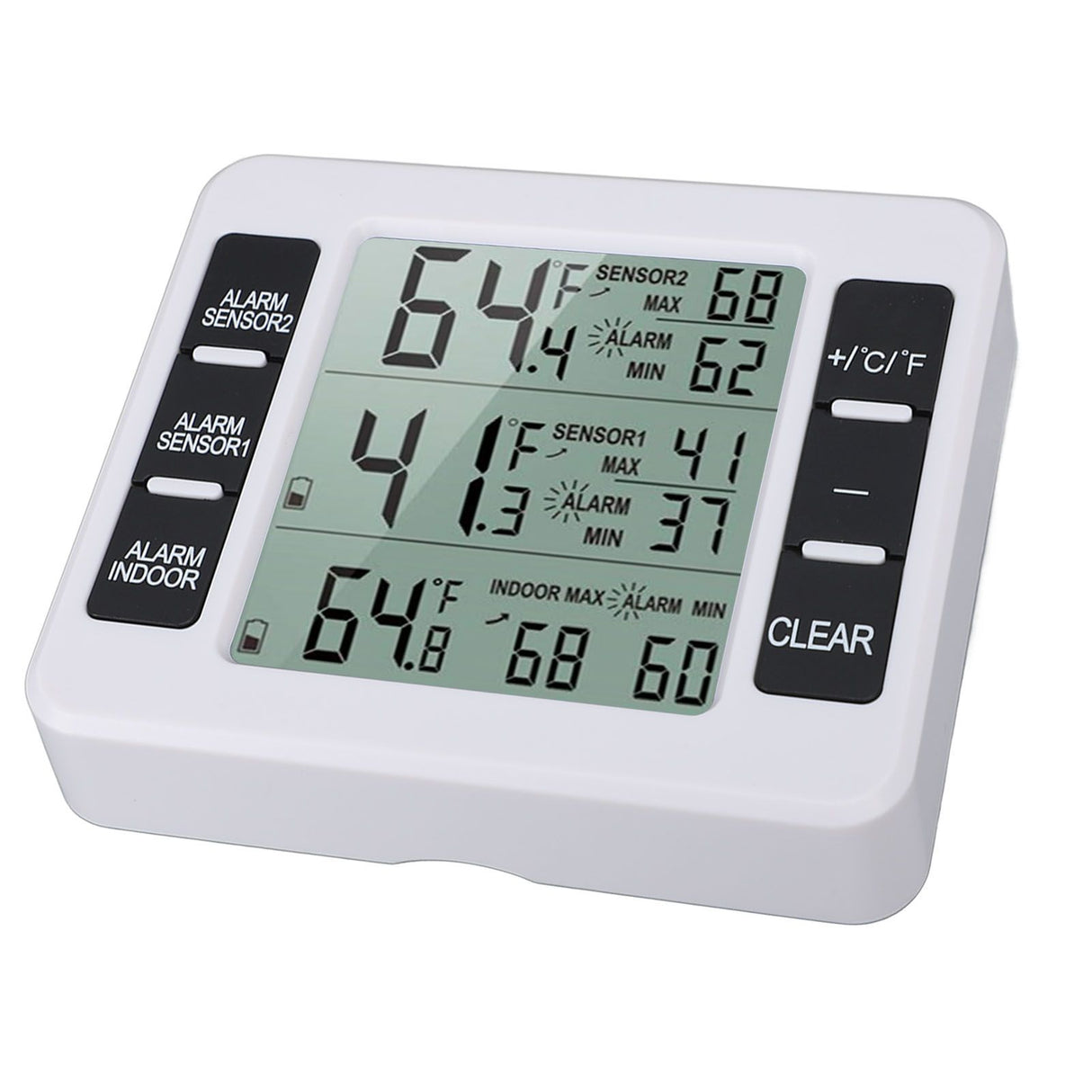 Indoor Outdoor Thermometer Digital Hygrometer Thermometer Wireless Temperature and Humidity Gauge Monitor with 2 Sensors