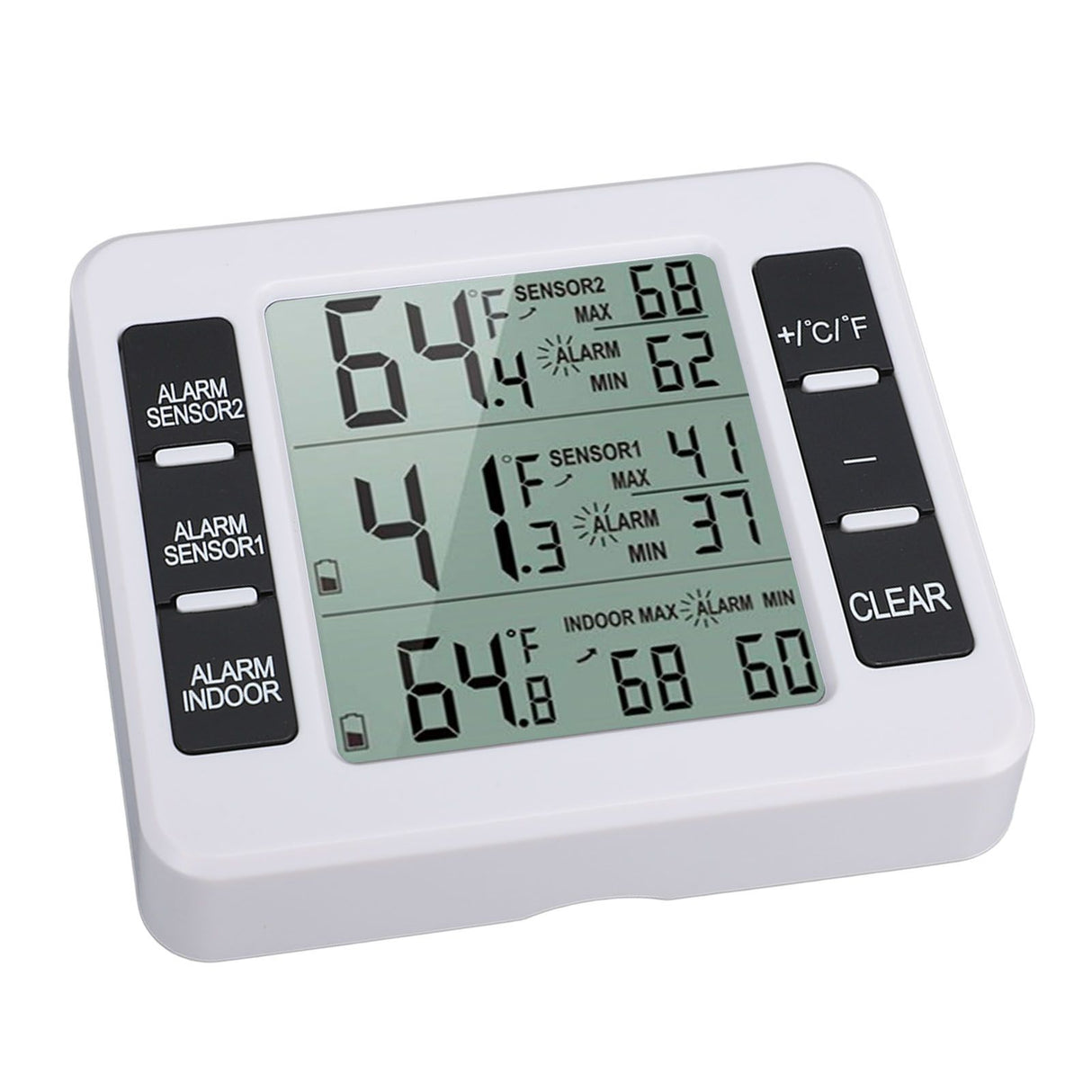 Indoor Outdoor Thermometer Digital Hygrometer Thermometer Wireless Temperature and Humidity Gauge Monitor with 2 Sensors