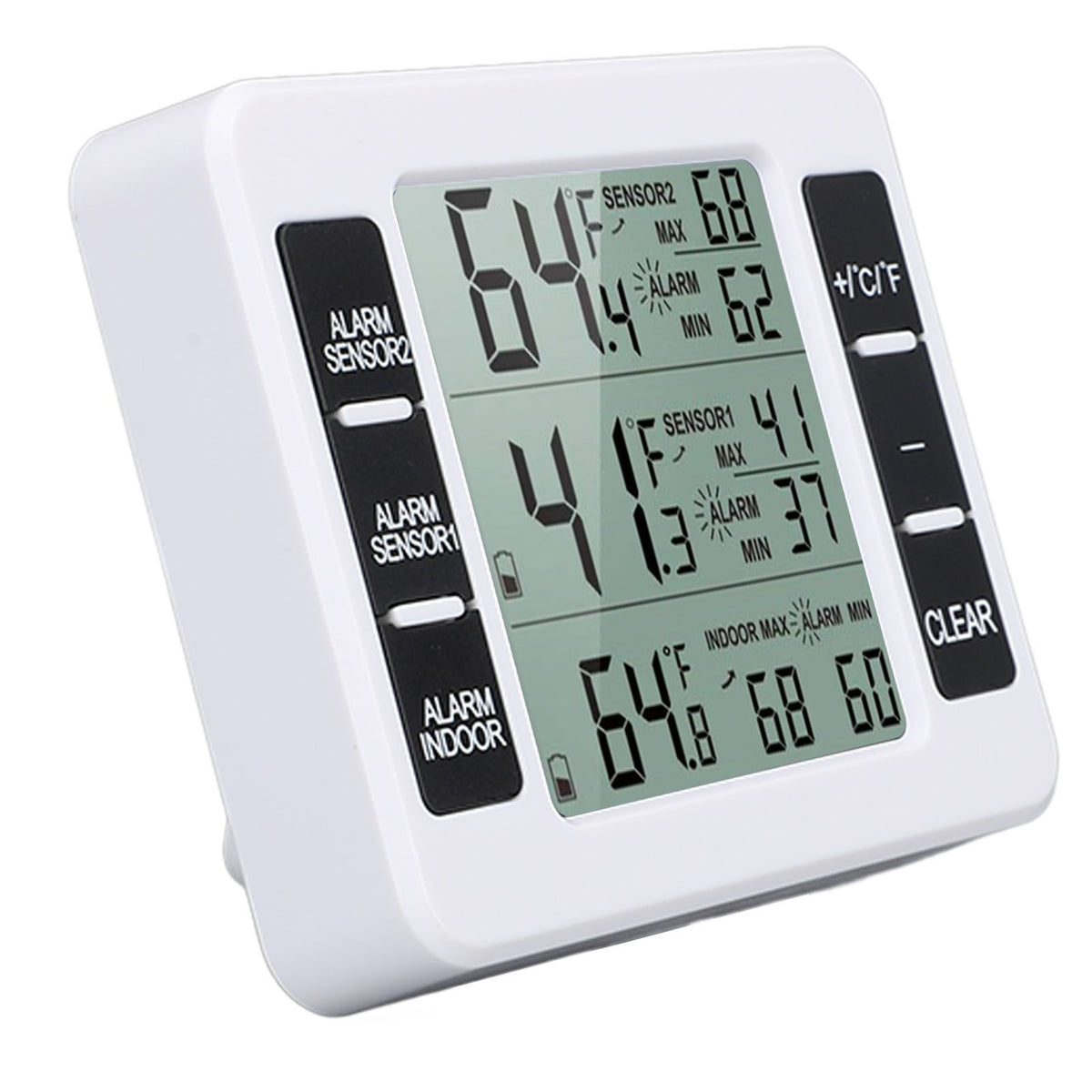 Indoor Outdoor Thermometer Digital Hygrometer Thermometer Wireless Temperature and Humidity Gauge Monitor with 2 Sensors