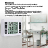 Indoor Outdoor Thermometer Digital Hygrometer Thermometer Wireless Temperature and Humidity Gauge Monitor with 2 Sensors