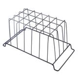 2 Pcs Freezer Wire Storage Basket PE Coated Hanging Rack Organizer Bin Black for Refrigerator Shelves L 39cm X W 20cm X H 20cm