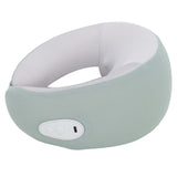 Cordless Neck Massager High Resilience Memory Foam Portable Shiatsu Back Neck Massager with Heating Function Green - Front View