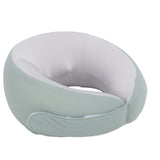 Cordless Neck Massager High Resilience Memory Foam Portable Shiatsu Back Neck Massager with Heating Function Green - Top-Down View