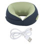 Cordless Neck Massager High Resilience Memory Foam Portable Shiatsu Back Neck Massager with Heating Function Blue