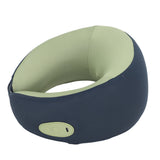 Cordless Neck Massager High Resilience Memory Foam Portable Shiatsu Back Neck Massager with Heating Function Blue
