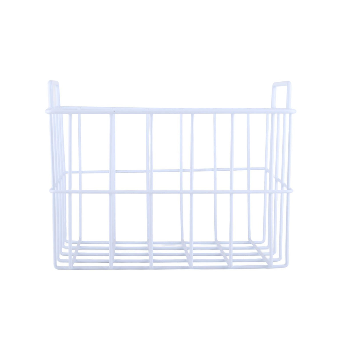 Fridge Freezer Basket Multipurpose Large Capacity Metal Wire Storage Basket for Refrigerator Bathroom Kitchen 200mm/7.87in