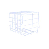 Fridge Freezer Basket Multipurpose Large Capacity Metal Wire Storage Basket for Refrigerator Bathroom Kitchen 200mm/7.87in - Rear View