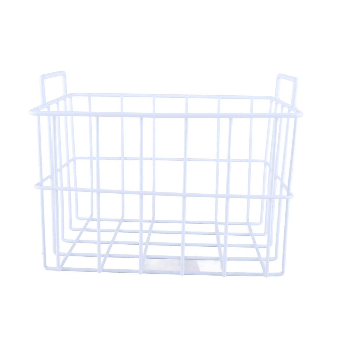 Fridge Freezer Basket Multipurpose Large Capacity Metal Wire Storage Basket for Refrigerator Bathroom Kitchen 200mm/7.87in