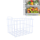 Fridge Freezer Basket Multipurpose Large Capacity Metal Wire Storage Basket for Refrigerator Bathroom Kitchen 200mm/7.87in - Extra Image
