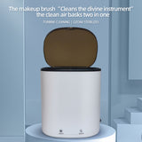 Automatic Cosmetic Brush Cleaner Makeup Brush Cleaner Machine 2 in 1 USB Powered 4.5L Mini Washer 12V for Travel