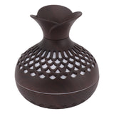 2.5W Scent Diffuser 300ml USB Powered Silent Operation Flower Vase Shape Aroma Humidifier for Offices Bedrooms Dark Brown