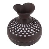 2.5W Scent Diffuser 300ml USB Powered Silent Operation Flower Vase Shape Aroma Humidifier for Offices Bedrooms Dark Brown