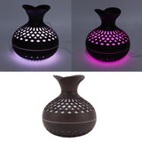 2.5W Scent Diffuser 300ml USB Powered Silent Operation Flower Vase Shape Aroma Humidifier for Offices Bedrooms Dark Brown