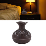 2.5W Scent Diffuser 300ml USB Powered Silent Operation Flower Vase Shape Aroma Humidifier for Offices Bedrooms Dark Brown - Extra Image