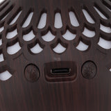 2.5W Scent Diffuser 300ml USB Powered Silent Operation Flower Vase Shape Aroma Humidifier for Offices Bedrooms Dark Brown
