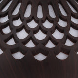 2.5W Scent Diffuser 300ml USB Powered Silent Operation Flower Vase Shape Aroma Humidifier for Offices Bedrooms Dark Brown - Extra Image