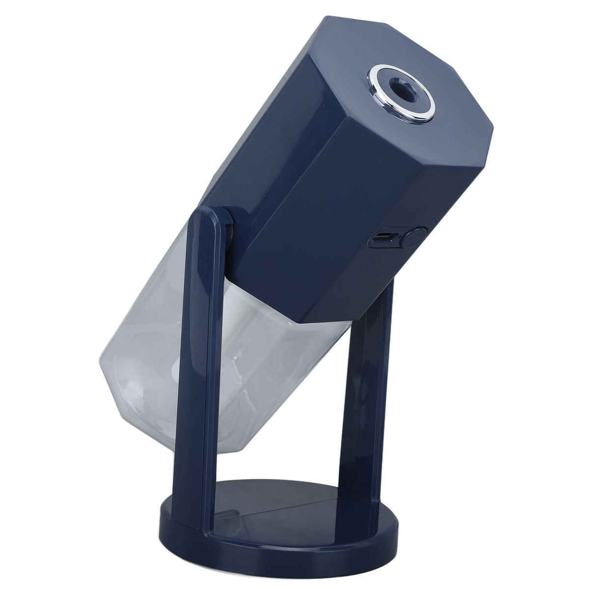 USB Desktop Humidifier Multifunctional Quiet Colorful Ambient Light Portable Small Humidifier for Car Home Bedroom Office Blue