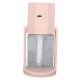 USB Desktop Humidifier Multifunctional Quiet Colorful Ambient Light Portable Small Humidifier for Car Home Bedroom Office Pink