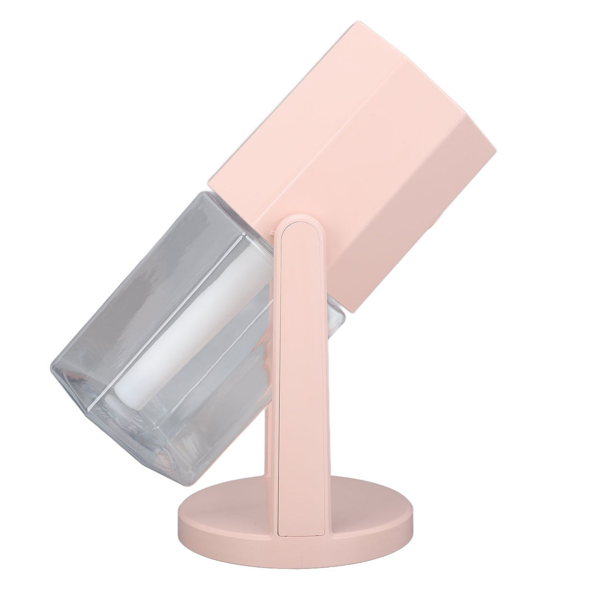 USB Desktop Humidifier Multifunctional Quiet Colorful Ambient Light Portable Small Humidifier for Car Home Bedroom Office Pink