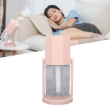 USB Desktop Humidifier Multifunctional Quiet Colorful Ambient Light Portable Small Humidifier for Car Home Bedroom Office Pink - Extra Image