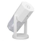 USB Desktop Humidifier Multifunctional Quiet Colorful Ambient Light Portable Small Humidifier for Car Home Bedroom Office White