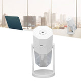 USB Desktop Humidifier Multifunctional Quiet Colorful Ambient Light Portable Small Humidifier for Car Home Bedroom Office White - Extra Image