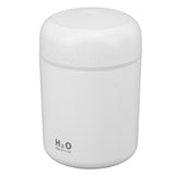 USB Mini Humidifier for Car Colorful Lighting Portable Car Air Freshener Mute Diffuser Humidifier White - Side View