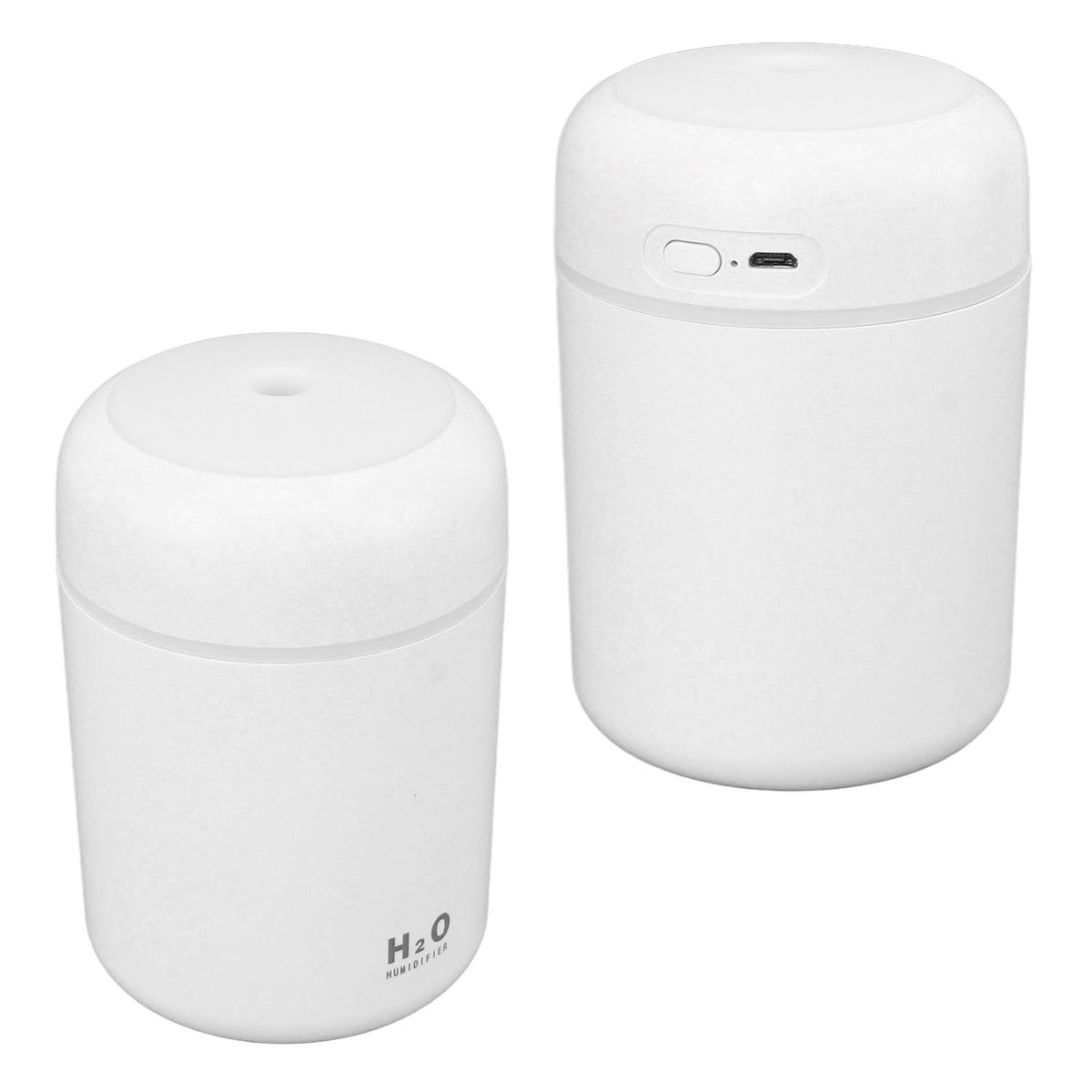 USB Mini Humidifier for Car Colorful Lighting Portable Car Air Freshener Mute Diffuser Humidifier White