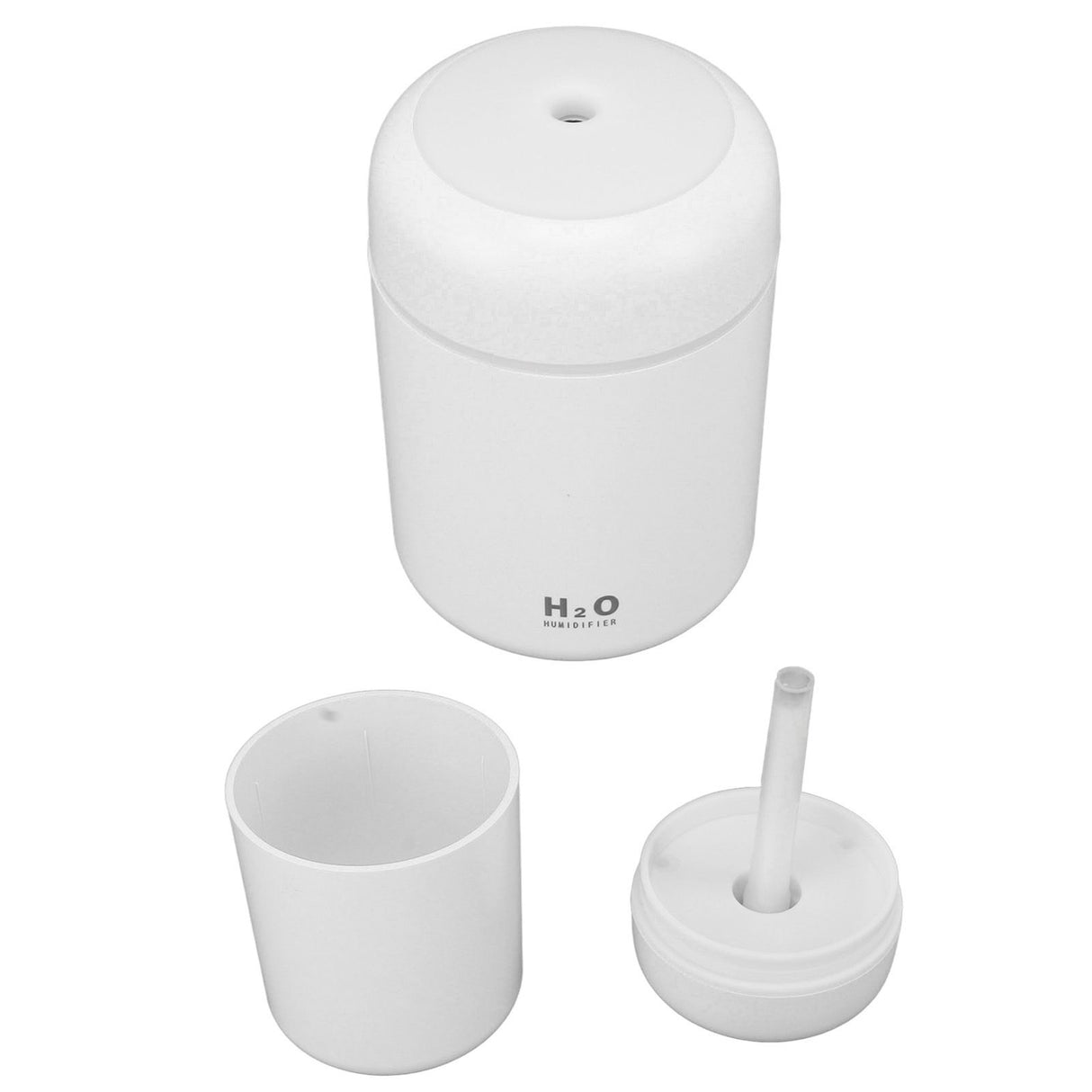 USB Mini Humidifier for Car Colorful Lighting Portable Car Air Freshener Mute Diffuser Humidifier White