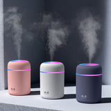 USB Mini Humidifier for Car Colorful Lighting Portable Car Air Freshener Mute Diffuser Humidifier White