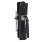 Privacy Bathroom Lever Lock Set Low Noise Door Lever Lockset Bedroom Door Handle Security Door Lever with Lock Black
