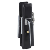 Privacy Bathroom Lever Lock Set Low Noise Door Lever Lockset Bedroom Door Handle Security Door Lever with Lock Black