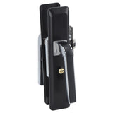 Privacy Bathroom Lever Lock Set Low Noise Door Lever Lockset Bedroom Door Handle Security Door Lever with Lock Black