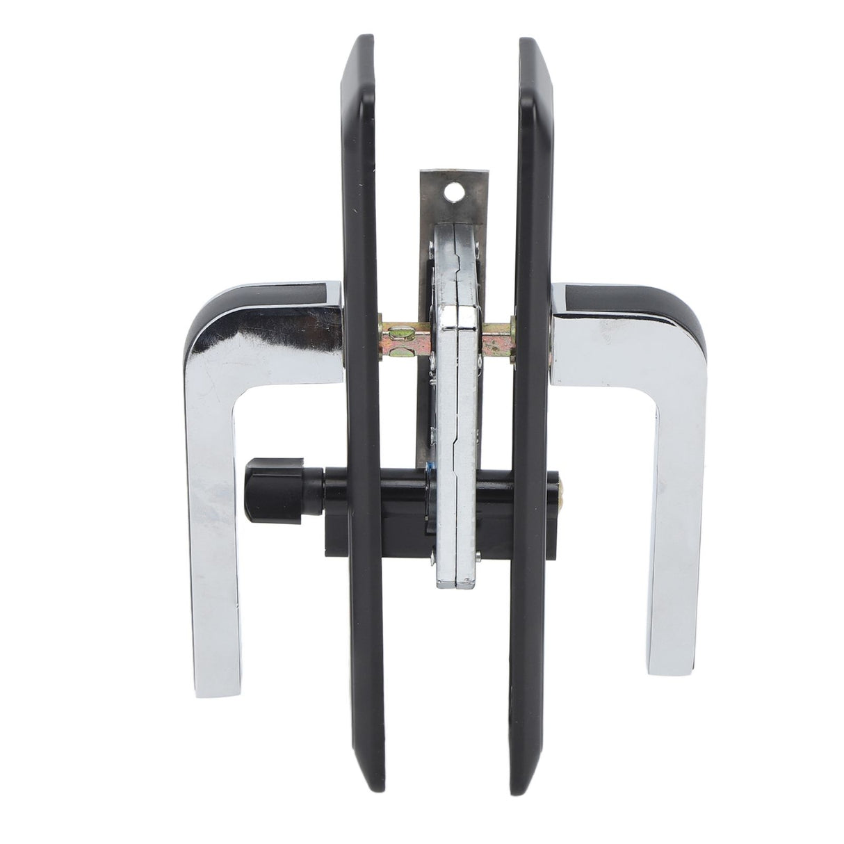 Privacy Bathroom Lever Lock Set Low Noise Door Lever Lockset Bedroom Door Handle Security Door Lever with Lock Black
