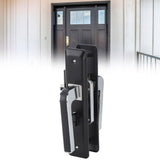 Privacy Bathroom Lever Lock Set Low Noise Door Lever Lockset Bedroom Door Handle Security Door Lever with Lock Black