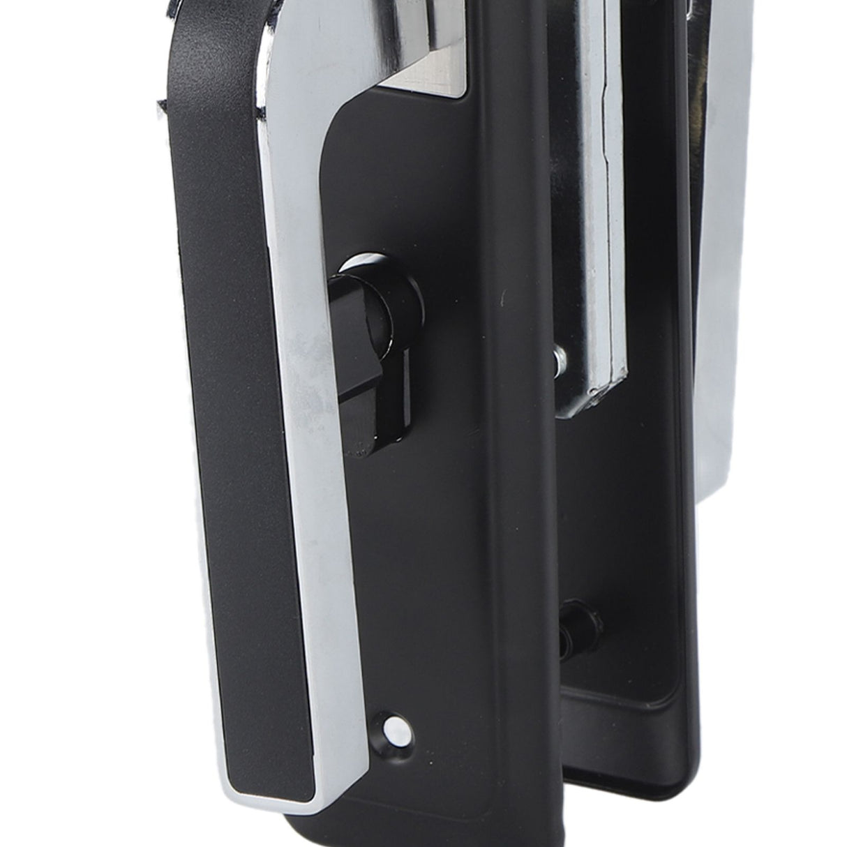 Privacy Bathroom Lever Lock Set Low Noise Door Lever Lockset Bedroom Door Handle Security Door Lever with Lock Black