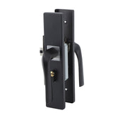 Bedroom Lock Set Household Interior Room Bathroom Silent Aluminium Alloy with Solid Wood Handle Black