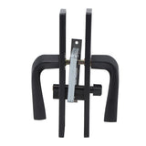 Bedroom Lock Set Household Interior Room Bathroom Silent Aluminium Alloy with Solid Wood Handle Black