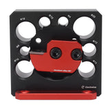 Woodworking Turning Cutter 8 Holes Adjustable Aluminum Alloy Wood Milling Cutter Tool - Front View