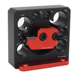 Woodworking Turning Cutter 8 Holes Adjustable Aluminum Alloy Wood Milling Cutter Tool - Top-Down View