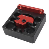 Woodworking Turning Cutter 8 Holes Adjustable Aluminum Alloy Wood Milling Cutter Tool - Close-Up Angle