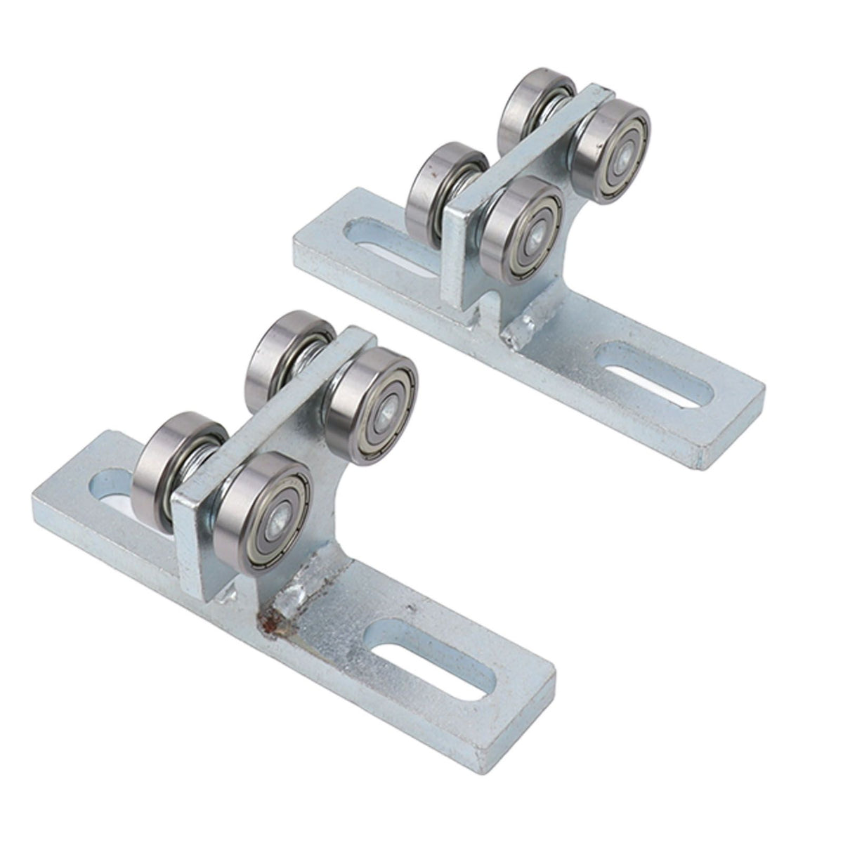 2PCS 4 Wheel Trolley Assemlly T Type Alloy Steel Bearing Trolley Assembly for 1‑5/8in Taller Strut Channel