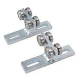 2PCS 4 Wheel Trolley Assemlly T Type Alloy Steel Bearing Trolley Assembly for 1‑5/8in Taller Strut Channel - 45-Degree Angle